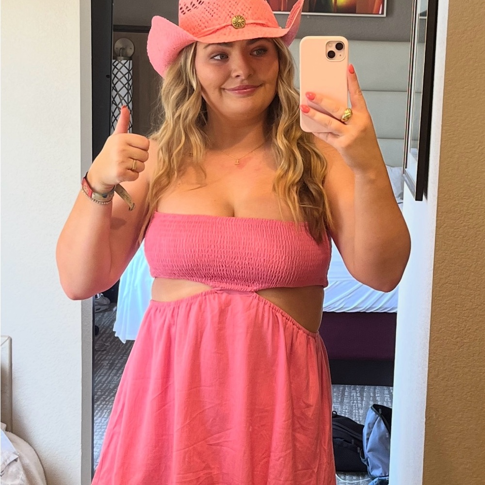 Pink Cutout Dress